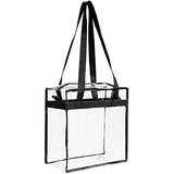 Clear Bag NFL & PGA Stadium Approved - The Clear Tote Bag with Zipper Closure is Perfect for