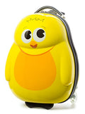 Timmari Kids 2 Piece Children Abs Hard Luggage Travel Trolley Case And Backpack (Chick)