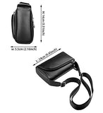 Saierlong New Mens Black Genuine Leather Briefcase Messenger Bags Business Handbags