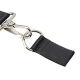 BQLZR 50MM Width Black Backpack Waist Belt Strap D-Ring Buckle with Shoulder Pad for DIY Toolbox