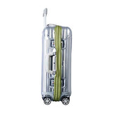 Waterproof PVC Covers for RIMOWA Topas Luggage Protector Clear Cover Travel Luggage Case with Green