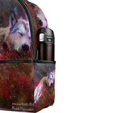 Backpack Wolf Galaxy Images Womens Laptop Backpacks School Hiking Travel Daypack