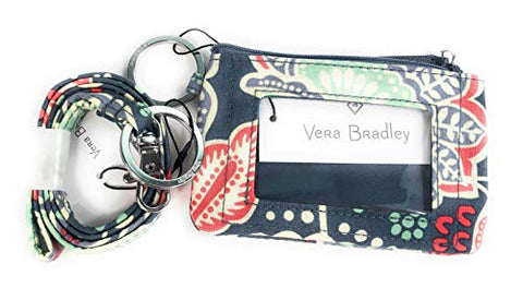 Vera Bradley Zip Id Case and Lanyard in Nomadic Floral