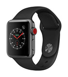 Apple Watch Series 3 (GPS + Cellular, 38mm) - Space Gray Aluminium Case with Black Sport Band