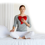 Bucky Heartwarmer, Soothing, Hot & Cold Therapy Pillow, All Natural Buckwheat Seed Filling, Extra