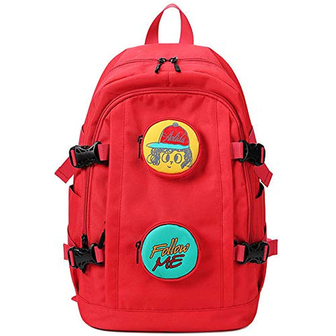Backpack for Teen Girls,Hey Yoo Trendy Waterproof School Backpack Book bag School Bag for Girls School (red)
