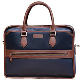 Banuce Mens Waterproof Nylon and Faux Leather 14 Inch Laptop Briefcase Messenger Bag Business