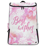 Laptop Backpack Floral Flowers Best Wishes Gym Backpack for Men Large High School Daypack