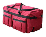Gothamite 36-inch Rolling Duffle Bag with Wheels | Luggage Bag | Hockey Bag | XL Duffle Bag With Rollers | Heavy Duty 1200D Polyester (Fuchsia)