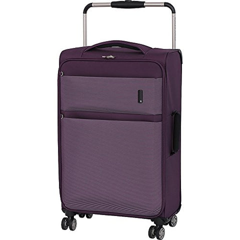 It Luggage World'S Lightest Debonair 27.8" 8 Wheel Spinner, Purple/White