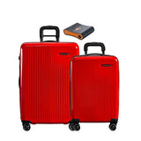 Briggs & Riley Sympatico 3-Pc Set: Intl C/O, Medium Spinner, Portmantos Tracking Device (Fire)
