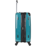 Ben Sherman Cambridge 24" Hardside Expandable Lightweight 4-Wheel Spinner Checked Luggage, Teal