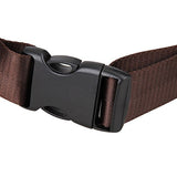 Berchirly Genuine Leather Waist Pack Adjustable Strap with Multiple Pockets Coffee