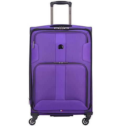 Delsey Luggage Sky Max 25" Expandable Spinner Upright, Purple