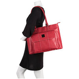 Kenneth Cole Reaction Women's Casual Fling Ladies Tote Laptop, Dark Red