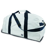 Sailor Bags Square Duffel (White/Blue Straps, X-Large)