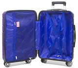Dejuno Ark 3-Piece Lightweight Hardside Spinner Luggage Set-Purple