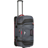 High Sierra Cermak 26" Wheeled Drop-Bottom Duffel (Mercury/Black/Crimson)