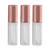 BQLZR Rose Gold 1.2ml Empty Plastic Clear Lip Gloss Tubes Lip Balm Bottle Container Cosmetic Makeup