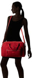 Vera Bradley Women'S Iconic Compact Weekender Travel Bag Vera, Cardinal Red