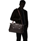 Bison Denim Men'S Genuine Leather Handbag Shoulder Briefcase Business Bag Black