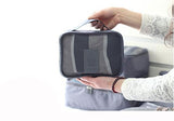 6 Set Packing Cubes,Travel Luggage Organizer-3 Travel Cubes + 3 Pouches (Grey)