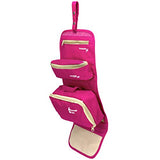 Miami CarryOn 3 in 1 Toiletry Bag - Foldable Hanging Toiletry Bag (Pink)