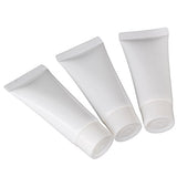 BQLZR 5ml White Soft Plastic Empty Tube Makeup Cosmetic Cream Lotion Containers Pack of 10