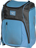 Rawlings Franchise Baseball/Softball Backpack Bag, Columbia Blue
