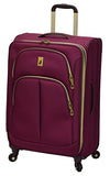 London Fog Coventry Hyperlights 25" Expandable Spinner, Plum