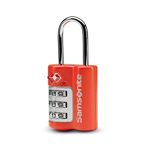 Samsonite Travel Sentry 3-dial Combination Lock, Varsity Red