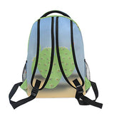 Backpack Cactus Flower Womens Laptop Backpacks Hiking Bag Travel Daypack