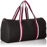 Tommy Hilfiger Duffle for Women TH Flag Canvas,  Black, One Size