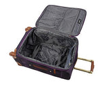 Steve Madden Luggage 24" Expandable Softside Suitcase With Spinner Wheels (24In, Shadow Purple)