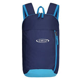 G4Free Outdoor Small Mini Backpack Daypack Bookbags 10L for Kids & Adults(Dark Blue)