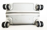 3Pc Luggage Set Hardside Rolling 4 Wheel Spinner Upright Carryon Travel Silver