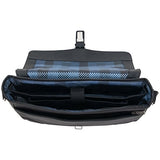 Ben Sherman Leather Single Compartment 15" Laptop Messenger Bag (RFID), Black