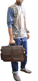Cuero Genuine Leather Messenger Bag For Men Mens Shoulder bag 15.6 laptop briefcase for office
