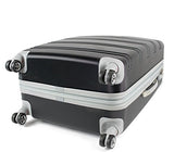 AGT Spinner TSA 2-Piece, Checked, Carry-On Luggage (30 inch, Black)