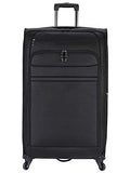 Travelers Club Business Class Expandable Spinner Luggage, Executive Black, Checked-Extra Large 32-Inch