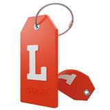 Initial Luggage Tag With Full Privacy Cover And Stainless Steel Loop – (Letter L)