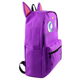 Yournelo Cartoon Sailor Moon Backpack Rucksack For Girls (Purple Cat Lunar)