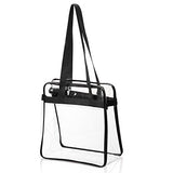 Nfl & Pga Compliant Clear Stadium Security Zippered Shoulder Bag Travel & Gym Tote By Bags For Less