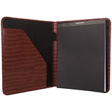 Kenneth Cole Reaction Faux Croco Leather Standard Bifold Writing Pad, Red