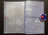 Glitter Cover Hello Kitty Passport Holder Organizer W/ Ziplock Pocket & Card Slots