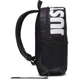 Nike Kid'S Brasilia Printed Backpack, Black/Black/White, One Size