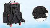 Trolley Rucksack Multi-Compartment Wheeled Rolling Backpack For Kids And Students,B