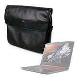 DURAGADGET Luxury PU Leather 15.6" Laptop Zip-up Carry Bag in Black for The Acer Nitro 5