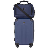 Travelers Club Sky+ Luggage Set, Navy Blue, 3 Piece