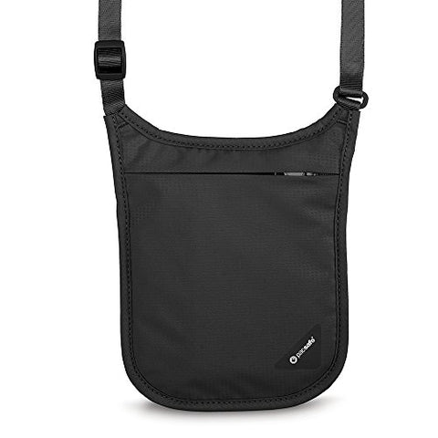 Pacsafe Coversafe V75 Anti-Theft Rfid Blocking Neck Pouch, Black